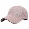 Women'S Spring And Autumn Thousand Birds Grid Hot Diamond Hat Fashion Casual Baseball Cap Double Warm Cap