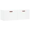 Wall Mounted Cabinet White 100 x 36.5 x 35 cm Particleboard