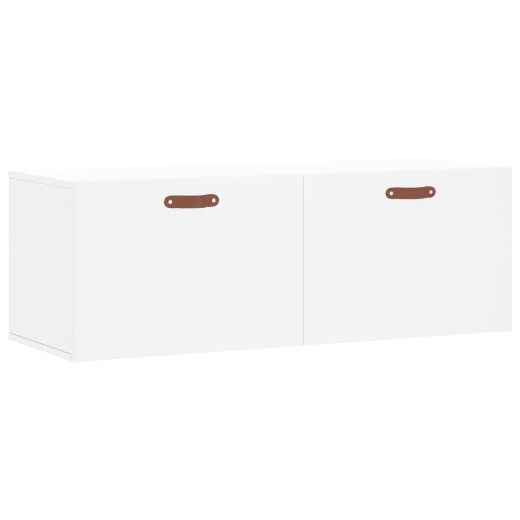 Wall Mounted Cabinet White 100 x 36.5 x 35 cm Particleboard