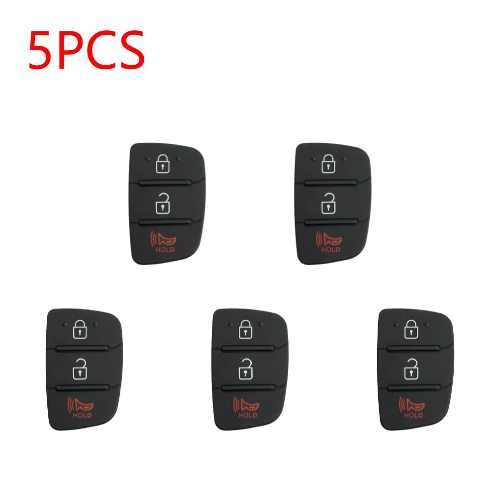 1-5 шт. Запасная резиновая силиконовая накладка с 4 кнопками для Hyundai Tucson Santa fe / ix45 Sonata i40 Пульт дистанционного управления Ремонт автомобиля Корпус ключа-брелока