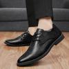 Shoes for Men Shoes Lace Up Oxfords Outdoor Leather Shoes Fashion Business Dress Shoe All-match Casual Wear-resistant Footwear