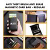 RFID Blocking Card Holder Case Anti-Theft Clutch Leather Wallet For Renault Clio ZKadjar Espace Symbol Dacia RS Megan Scenic