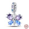 Fashion S925 Silver Colorful Butterfly Dragonfly Hummingbird Spring Series Charms Beads Fit  S925 Original Bracelet Jewelry