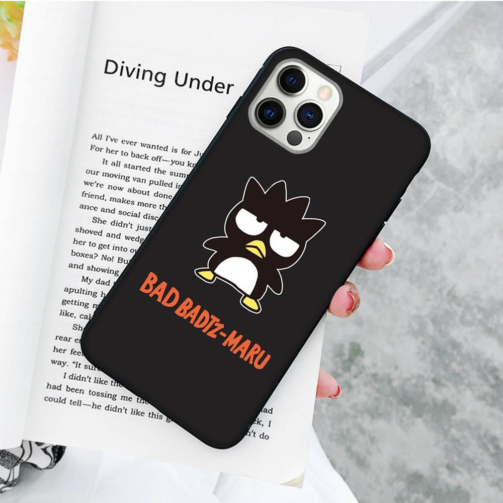 Черный чехол JZ14 Bad badtz-Maru для OPPO Reno 8 6 5 4 Pro Plus Find X3 A17 A3 A31 A38 A40 A53 A54 A55 A74 A76 A78 A77 A80 A94 A95 A96 Lite