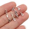 100pcs Sliver Number 0~9 Charms Alloy Number Pendants Brooch   Women