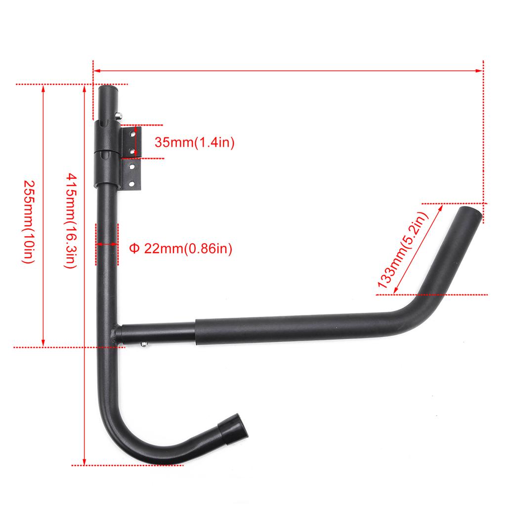 Wall Mount Kayak Paddle Storage Rack 90° Rotatable Kayak Hanger Folding Kayak Wall Mount Bracket