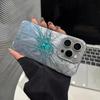 Бирюзовый чехол для телефона с текстурой паутины и пера для серий iPhone 17 16 15 14 13 12 11 16E Pro Max Plus Двойная защита