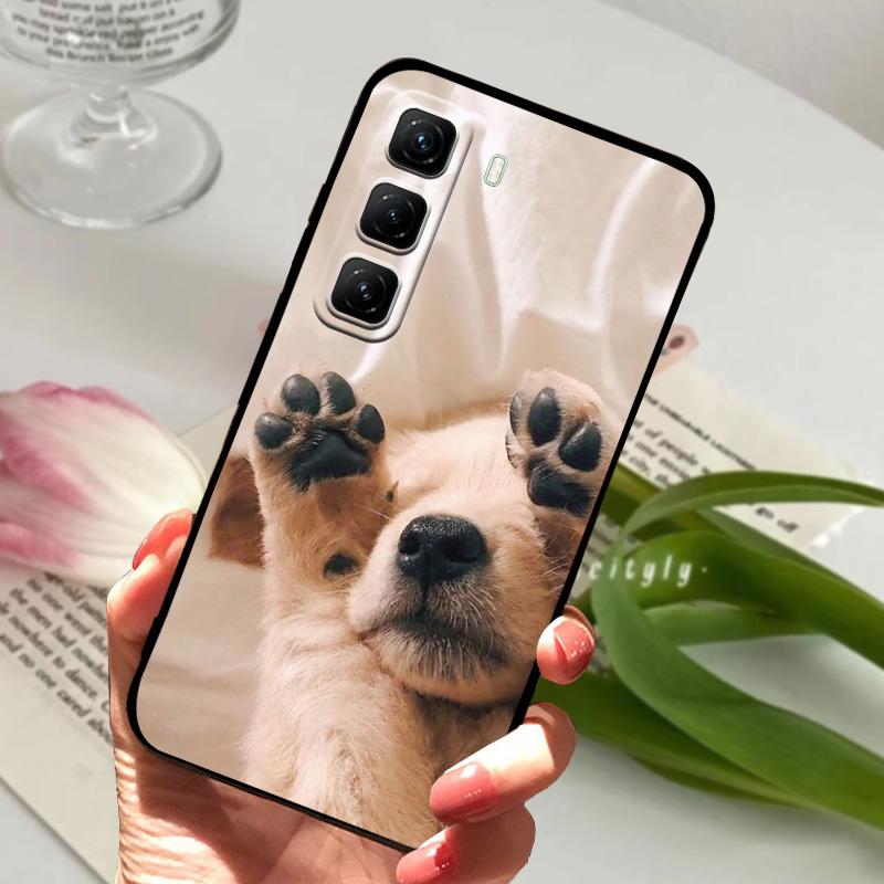 Для Infinix Hot 50 Pro 4G Чехол X6881 Милый Силиконовый ТПУ Матовый Чехол для Телефона Для Infinix Hot50 Pro+ 4G Бампер 50 Pro Plus X6880 Capa