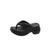 Fashion Cool Sandals Summer 2025 New Style Flip Flops Women's EVA Thick Sole Fashionable Slope Heel Height Increasing Beach