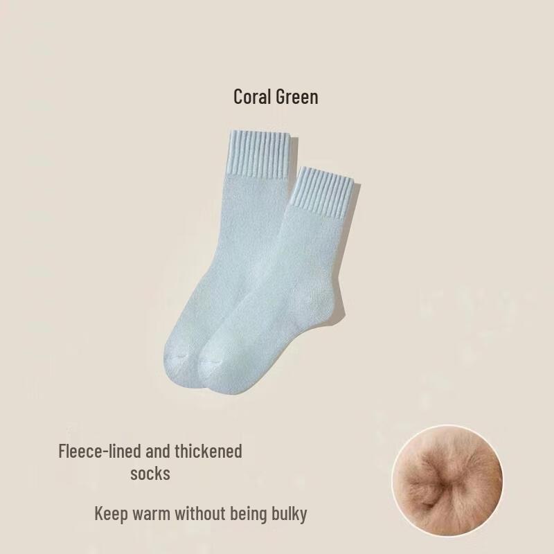 JINGRX Женские термоноски до середины икры из кашемировой смеси