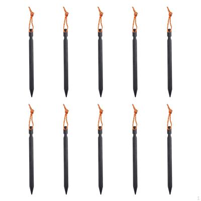 10 штук Колышки для палатки Пляжные колышки Алюминиевые Прочные Металлические Грунтовые для Навесов