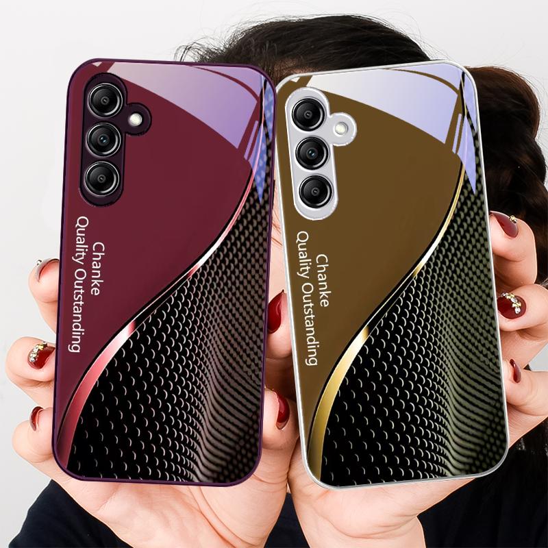 Стеклянный Чехол Для Телефона Для Samsung Galaxy A01 A02 A03 Core A04 A14 4G A13 A54 A34 31 20 25 23 22 5G S21 Ultra S20 Качество Выдающееся