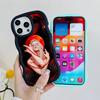 Чехол для мобильного телефона Aurora Aksnes с волнистым краем из ТПУ для iPhone 17 16 15 14 13 12 11 Air Pro Max Plus Цветная крышка