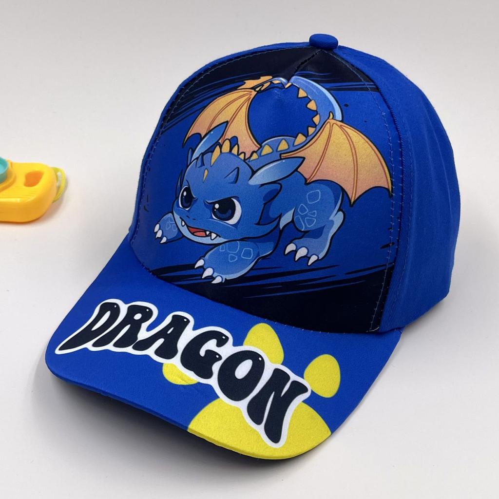 Children's Dinosaur Printed Hat - Spring Boys' Baseball Cap - Girls' Outdoor Sun Protection Beanie