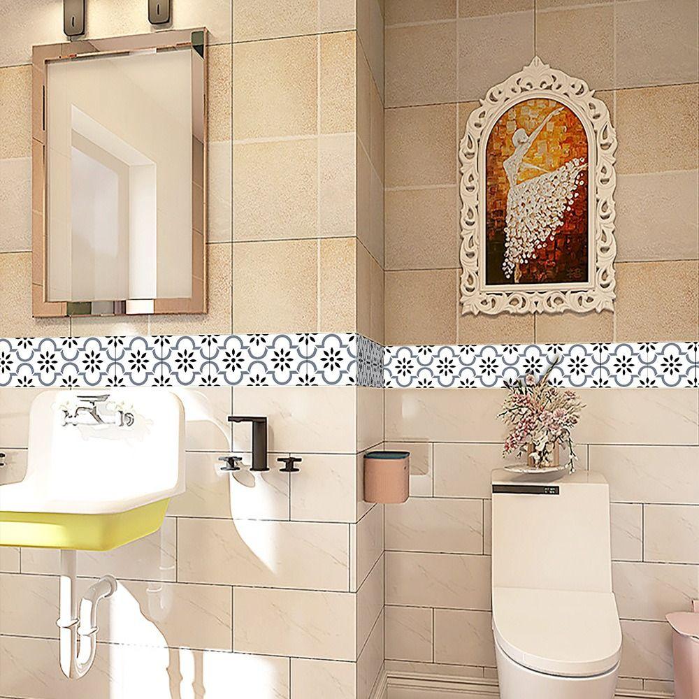 Waterproof Skirting Line Self Adhesive Baseboard Wallpaper Wall Sticker  Kitchen