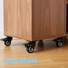 4PCS Mute Rubber Wheels Smooth Rolling Industrial Casters Heavy Duty Casters  Workbench Trolley