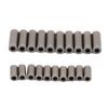 20 Pcs Fishing Crimp Sleeves Single Barrel Crimp Sleeves Plated Copper Crimping Sleeve Tubes for Dee