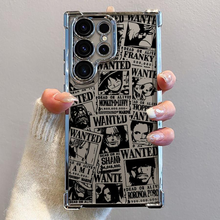 Phone Case for Samsung Galaxy S25 Plus S20 FE S24 s24ultra S25 Ultra S21FE s24fe S22 Ultra S23 Clear Cover Ones Pieces Anime