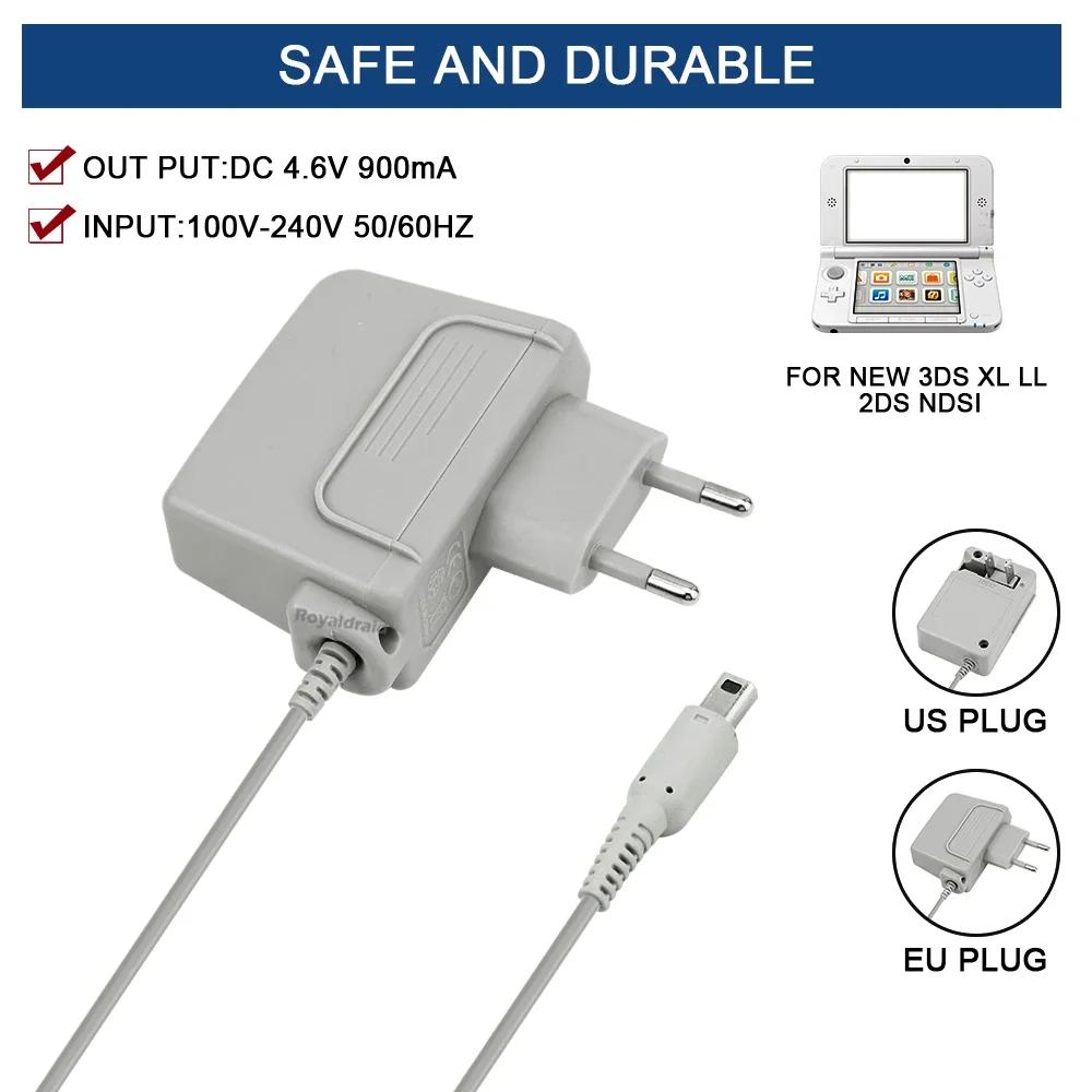 EU US Plug 100-240V Домашний Дорожный Настенный Блок Питания AC Адаптер Зарядное Устройство для NEW 3DS XL/2DS XL/3DS XL LL/3DS/2DS/NDSI/NDSI XL