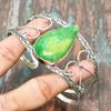 Зеленый лабрадорит, драгоценный камень, ювелирные изделия ручной работы, браслет-манжета из стерлингового серебра 925 пробы, регулируемый