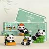 500PCS Creative Cute Mini Panda Building Blocks Micro Bricks Assemble Decoration Toy With Box Birthday Gift for Boys and Girls