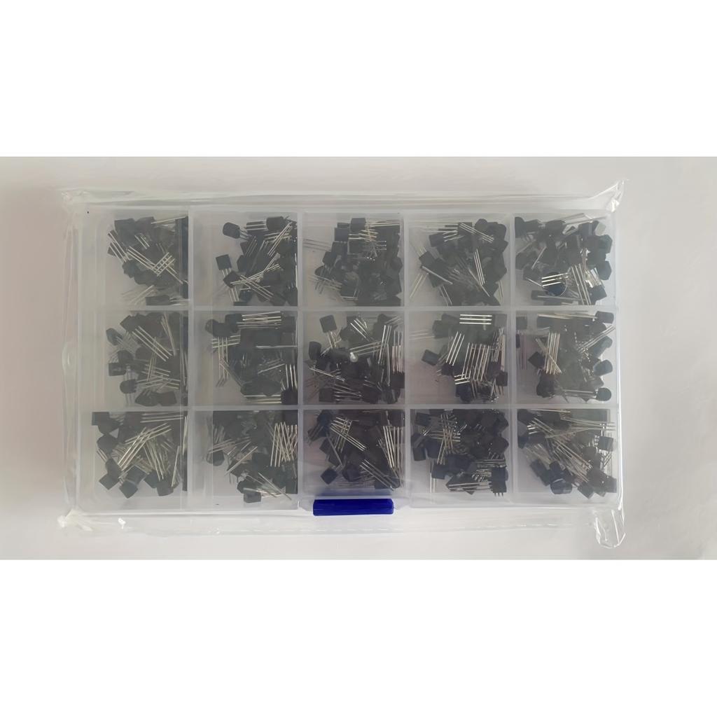 600pcs In Line Transistor NPN TO-92 PNP 2N2222-S9018 Foreign Trade Electronic Components Sample Box