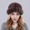 New Arrival Women Genuine Mink Fur Hat Fashion Luxury Handmade 100%Natural Mink Fur Cap Winter Lady Warm Real Fur Hat