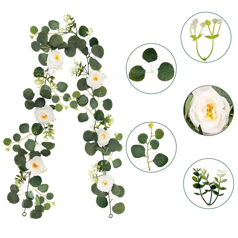 180cm Artificial Vines Lifelike Garland Hanging Plants Greenery Artificial Flowers  Home