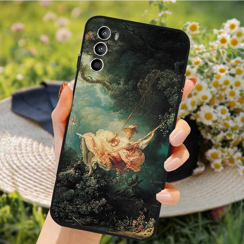 Phone Case for Motorola Edge 50 40 Pro 40 30 Ultra Neo G Power G Stylus G Play E32 E20 E40 Art Paint
