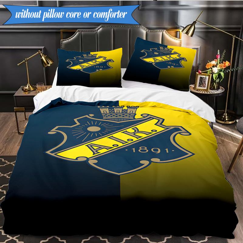 Aik Crest 3pcs Bedding,Including 1pc Duvet Cover And 2pcs Pillowcases Perfect for Christmas,Ideal for Bedroom, Dormitory
