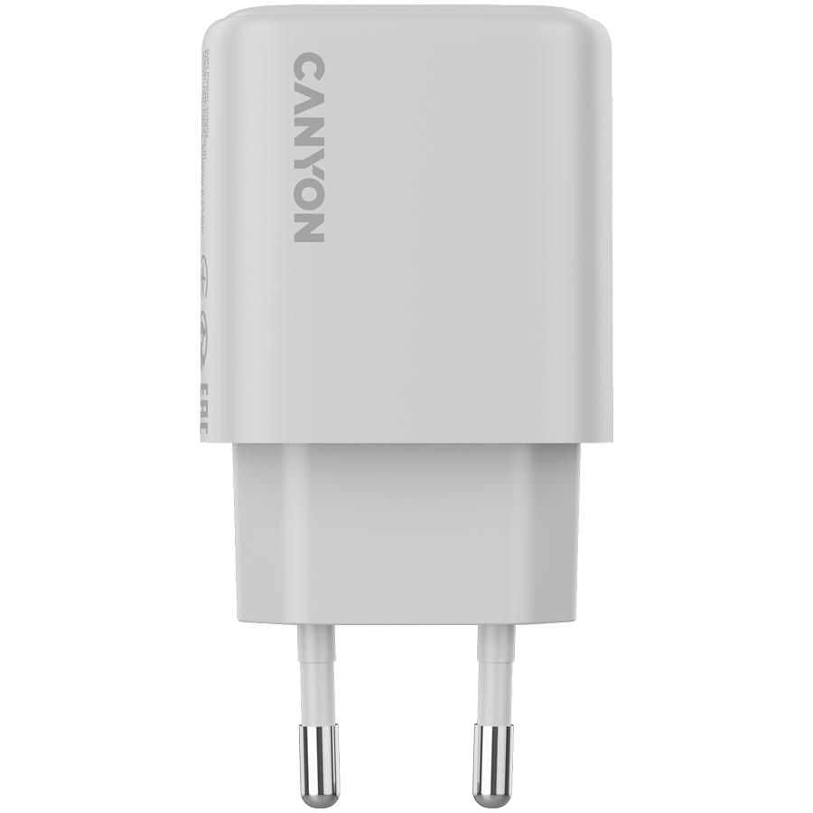 CANYON OnCharge 250 25W 1xPD 1xQC EU Wall Charger Black