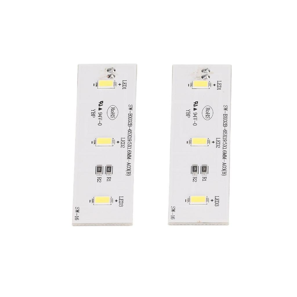 2Pcs Refrigerator LED Light Strip Bar Replacement Freezer Refrigerator Light Strip Bar Repair Part