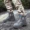 Men's High-top Hiking Boots Outdoor Shoes Military Boots Rubber Sole Large Size39-46
