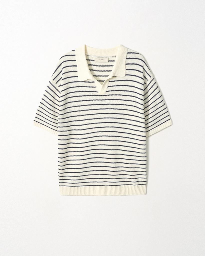 EZIO Open Stripe Knit_Ivory