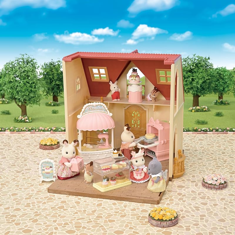 Набор мебели для магазина Sylvanian Families [Набор «Сладкий кондитер» Первый магазин тортов] Mi-92 ST Mark Certified Возраст 3+ Игрушка Кукольный домик Sylvanian Families Epoch