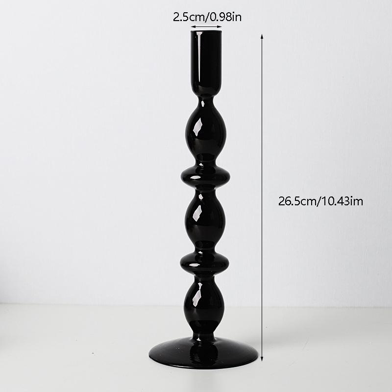 1 шт. Стеклянный подсвечник Ваза для цветов Домашний декор Стеклянный подсвечник Скандинавская ваза для цветов Поделки Винтажный романтический подсвечник