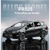 1/32 Scale TOYOTA PRIUS Alloy Car Toy Diecast Model Sound & Light Pull Back Toy Car Center Console Decorative Ornaments Gift for Kid