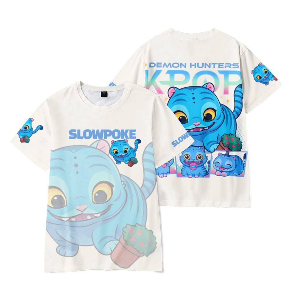 Children's Casual Fashionable Loose And Comfortable Printed Short Sleeved T-shirt Top