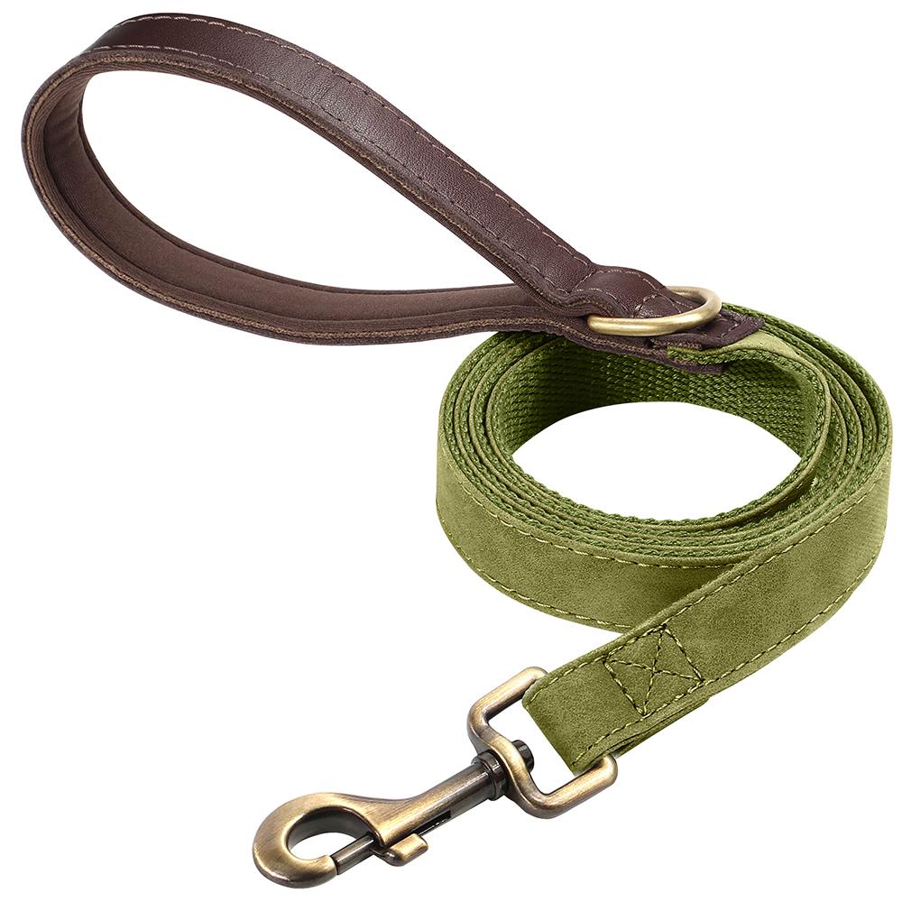 PU Leather Dog Leash 4.5ft Dog Leash Durable Pet Walking Lead Rope With Soft Touch Handle Strong For Small Medium Large Dogs Pug