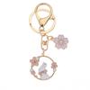 Cartoon Sakura Rabbit Keychain Cat Pendant Backpack Keyring Best Friend Charms C
