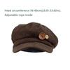 Keep Warm Corduroy Baseball Caps Double Button Decoration Newspaper Hat Octagonal Hat  Outdoor