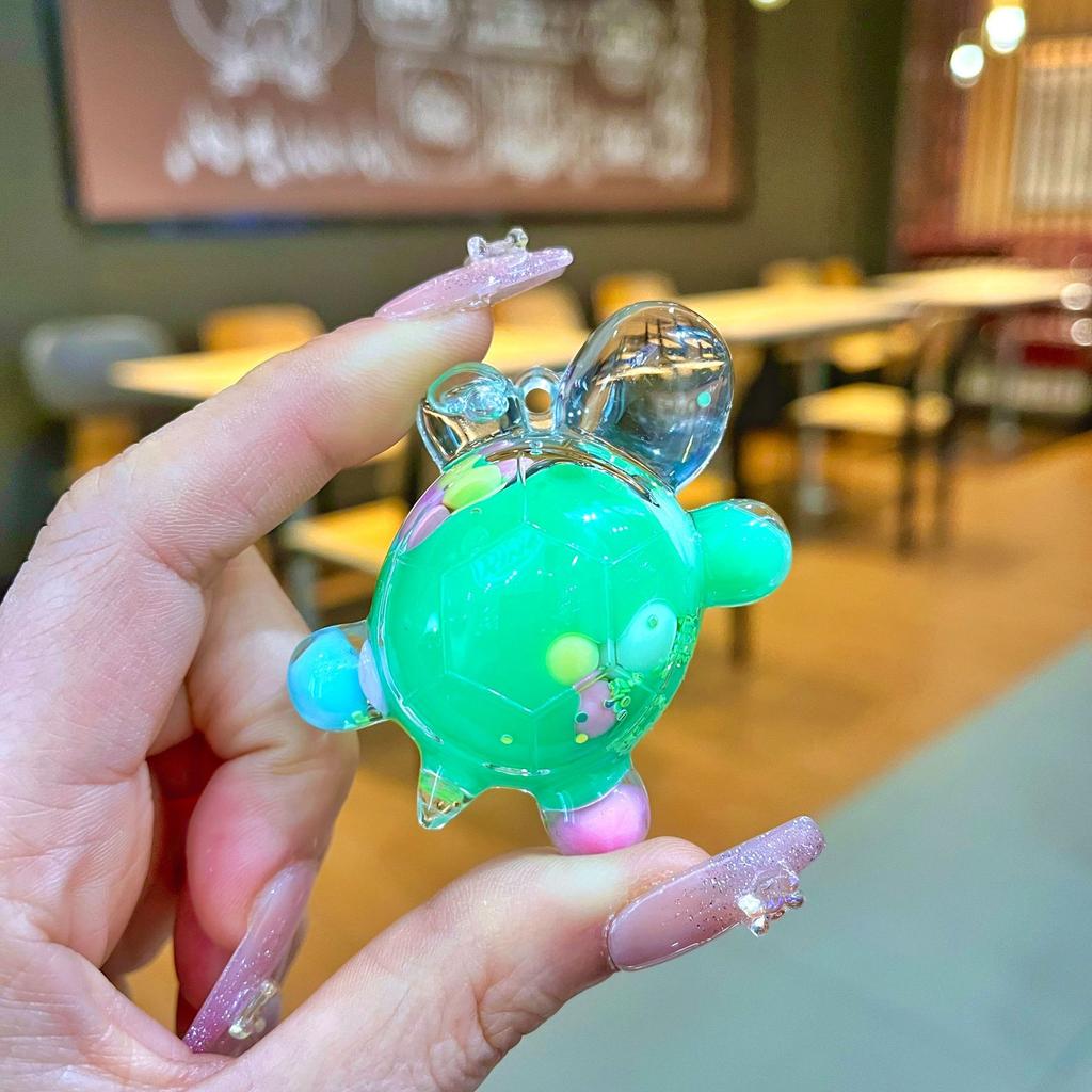 Diy Creative Table Toy Gift with Luminous Sand, Dazzling and Sparkling Turtle Ornaments