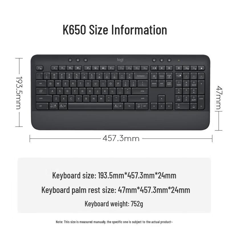 Logitech Беспроводная Bluetooth-клавиатура для офиса K650