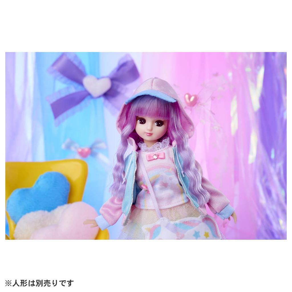 TAKARA TOMY Dress Dreamy Coordinate Dress Doll Pretend Play Toy for Ages 3 and Meets Toy Safety ST Mark Certified "Licca-chan LW-18 Set" Dress-up Up,