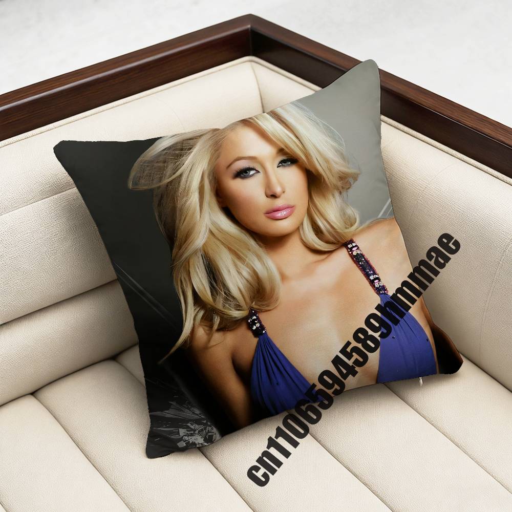 For P-Paris Hilton Throw Pillow Case Sham 30X30Cm 45X45Cm 50X50Cm Square Office Cushion Cover