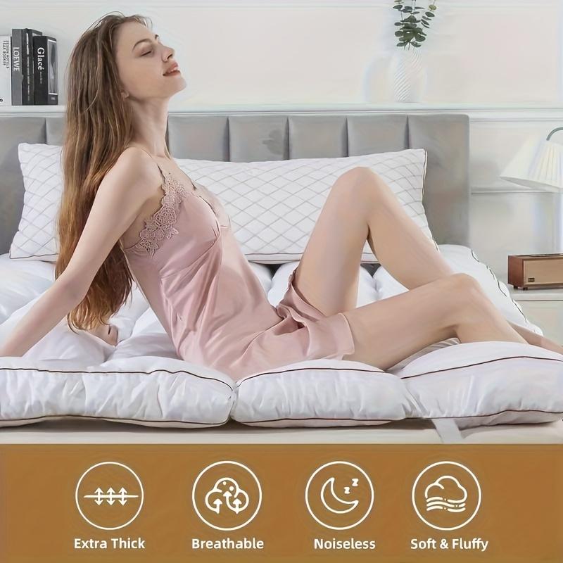 Mattress Topper, Extra Thick Mattress Pad Pillow Top Mattress Cover Quilted Fitted Mattress Protector