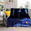 Новейшее мягкое фланелевое одеяло для баскетбольной площадки, для кроватей, спален, диванов, пикников, плед для отдыха на свежем воздухе, подарок