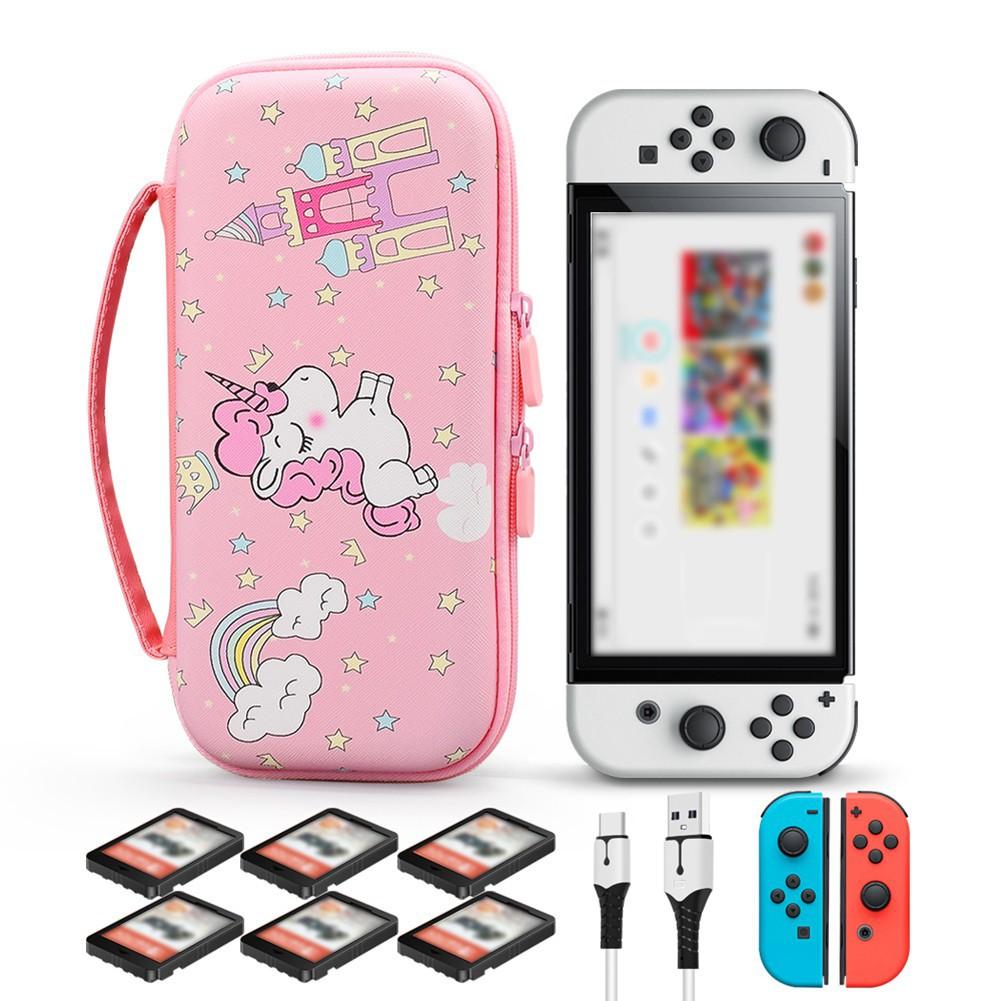 Чехол для Switch/Switch OLED/Switch Lite, портативная дорожная сумка для хранения Animal Crossing с 10 держателями игровых карт