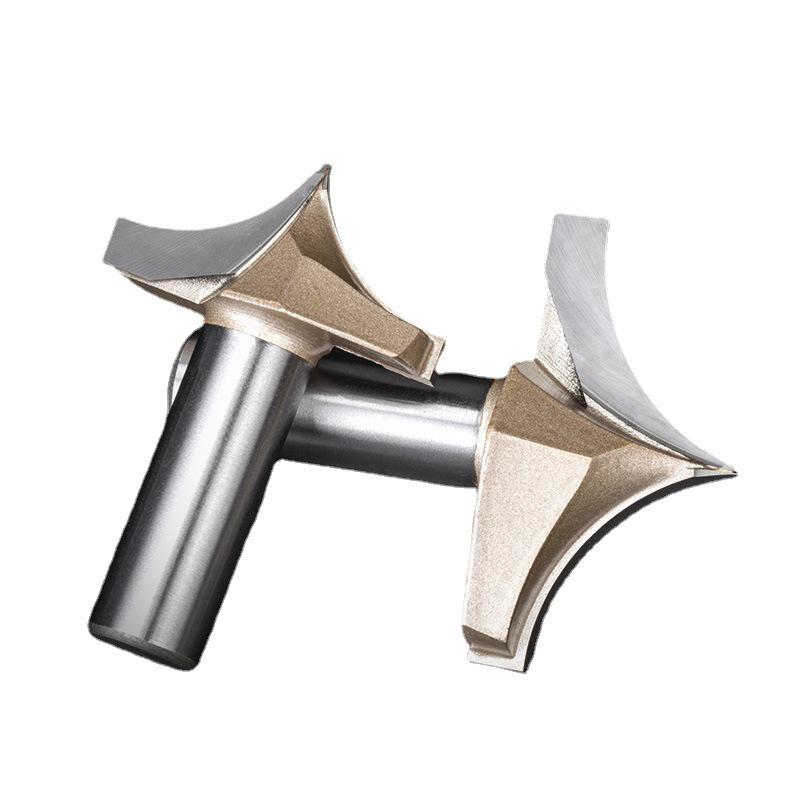 Профессиональный резьбовой нож с острым наконечником из вольфрамовой стали с хвостовиком 1/2" и фреза для обрезки с хвостовиком 1/4" для деревообработки