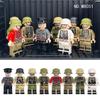 MOC World War II British and French Soldier Character Building Block Toys